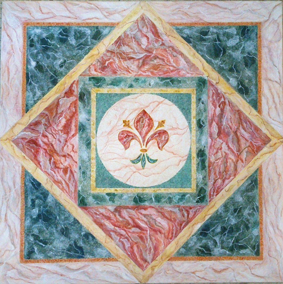 Effetto marmo - Acrilico su legno 60x60