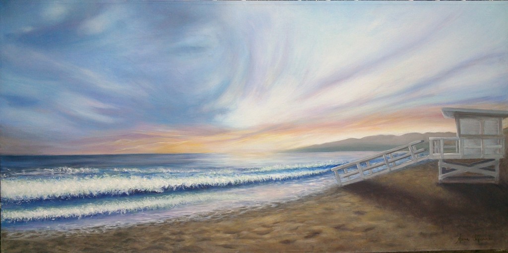 Santa Monica - Acrilico su tela 100x50