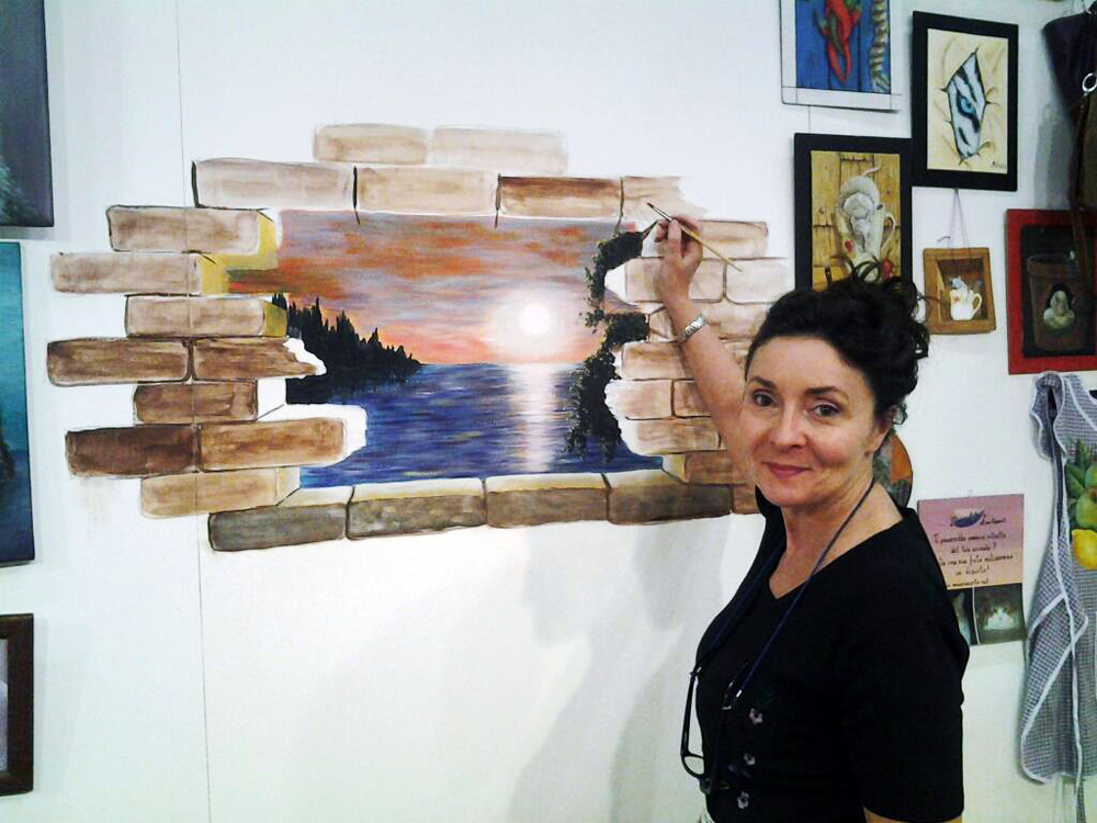 Anna all’Hobby Show – Trompe l'oeil Marzo 2013