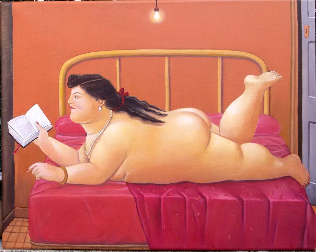 Falso d'autore (Botero) - Acrilico su tela 40x50